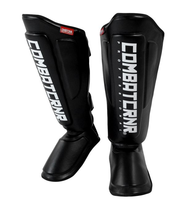 canilleras color negro combat corner colombia