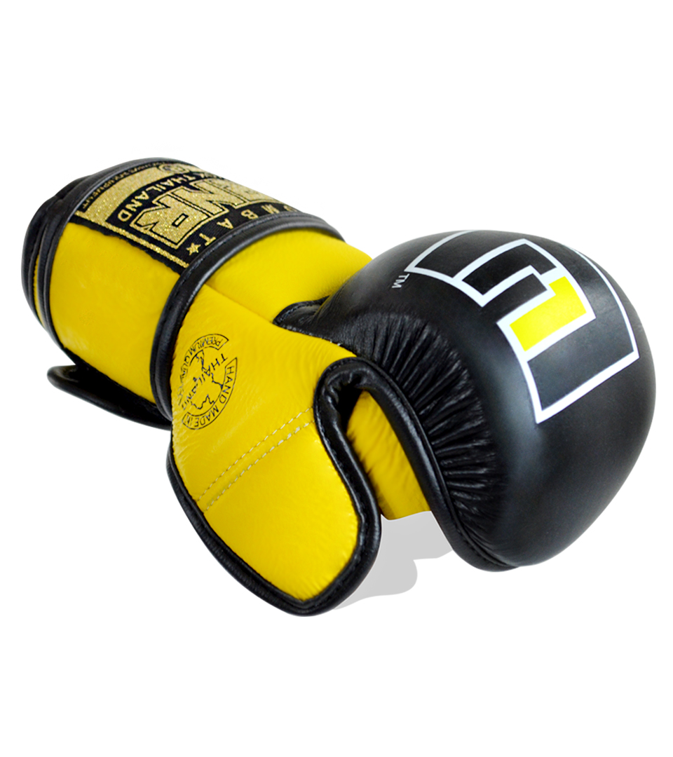 HMIT MMA Training Glove Yellow NEW LABEL TOP