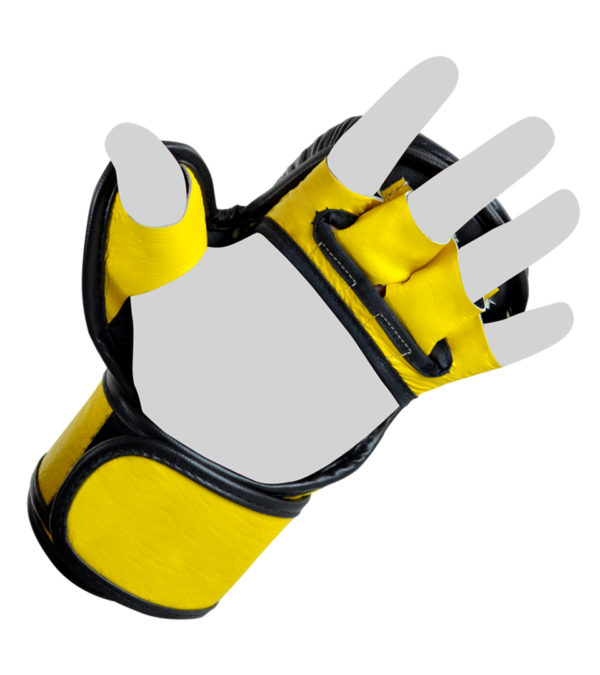 HMIT MMA Training Glove Yellow NEW LABEL bottom 600x675