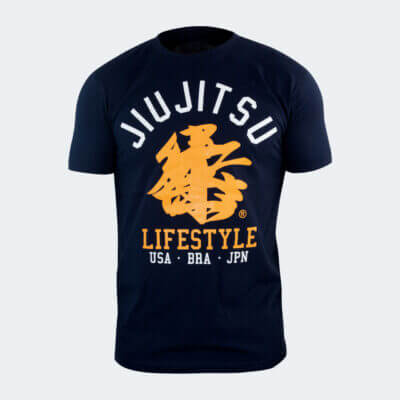 BJJ Life JiuJitsu Lifestyle T Shirt Navy Frente