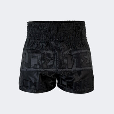JUMBO Muay Thai Shorts BLACK FRONT